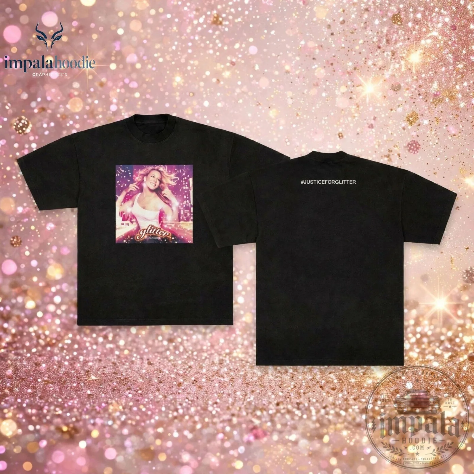 Mariah Carey Glitter Anniversary Merch Justice For Glitter T-Shirt