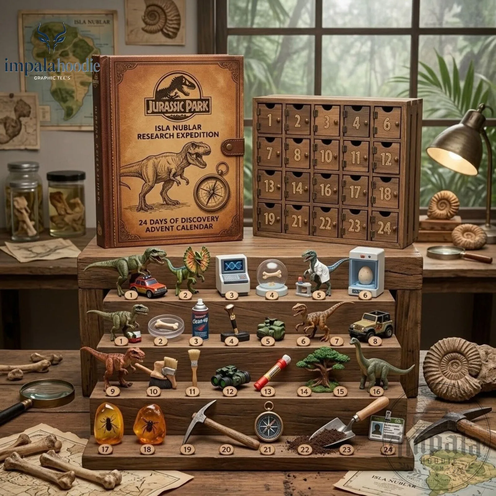 Jurassic Park Isla Nublar Research Expedition Avent Calendar 2026 4 Jurassic Park Isla Nublar Research Expedition Avent Calendar 2026