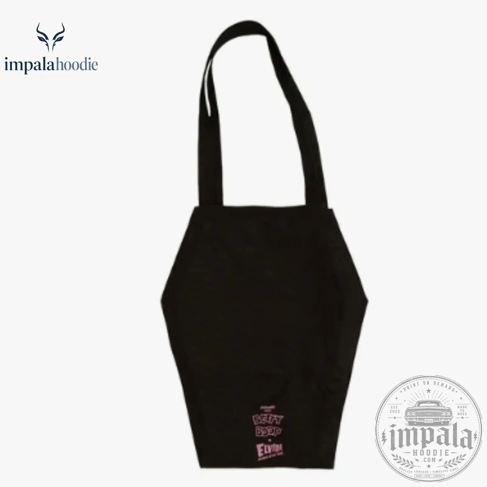 Betty Boop x Elvira Coffin Shaped Tote Bag 10 Betty Boop x Elvira Coffin Shaped Tote Bag