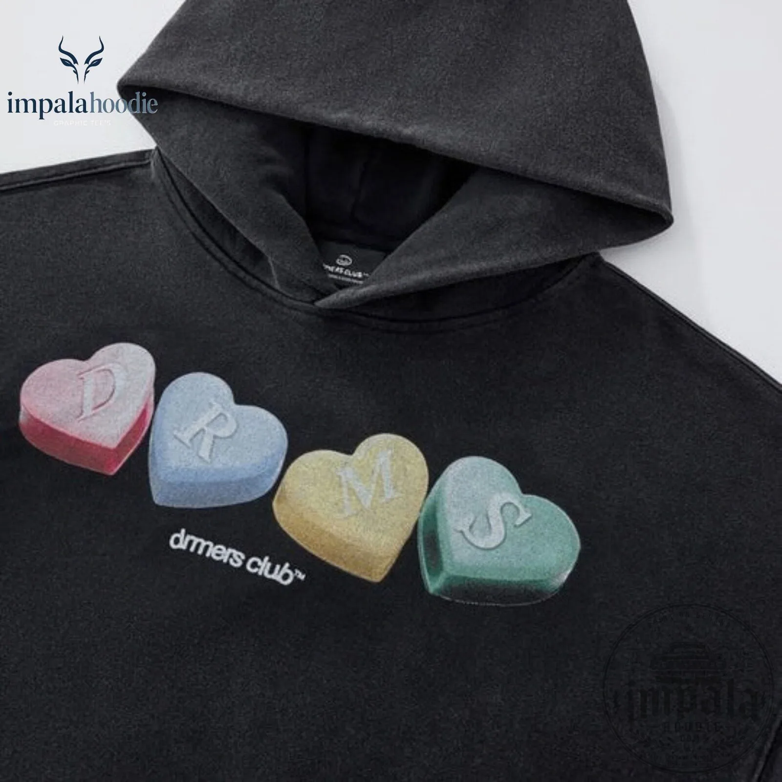 Rei Ami Candy Hearts Black Hoodie 9 Rei Ami Candy Hearts Black Hoodie