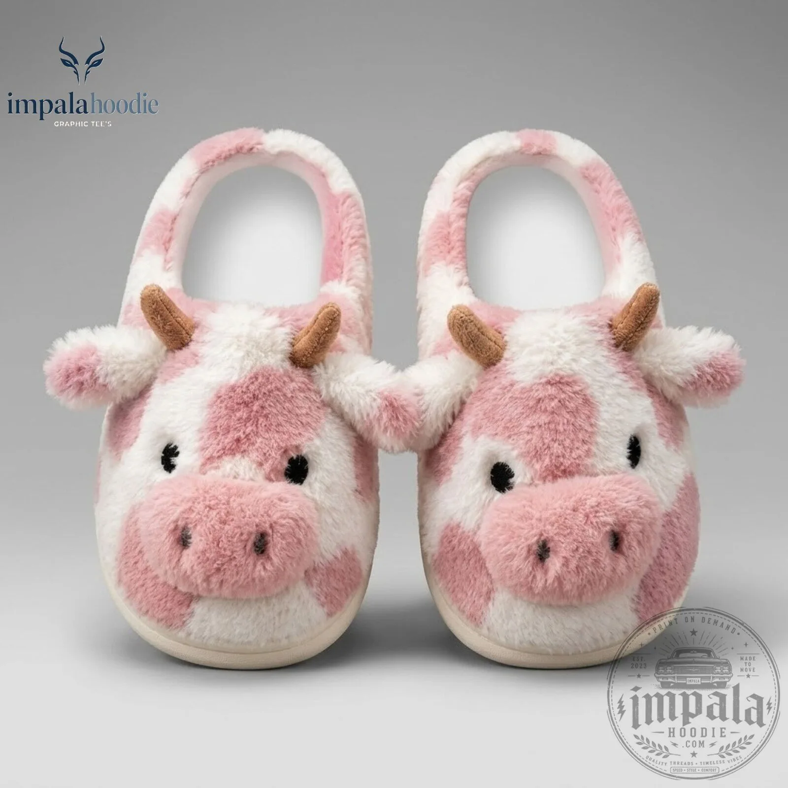 Cute Cow Plush Slippers Collection 11 Cute Cow Plush Slippers Collection