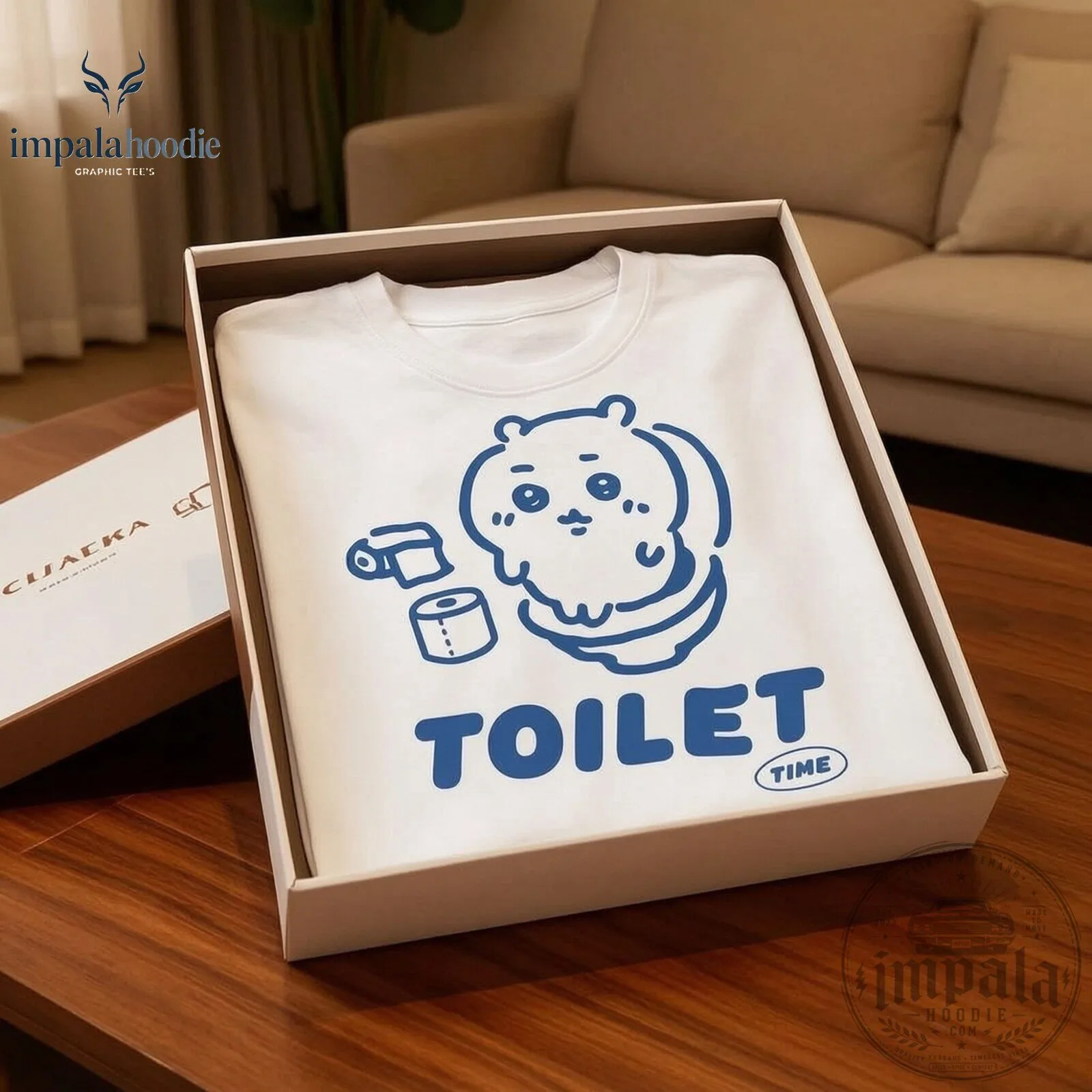 Chiikawa Toilet Time Cute Graphic T-Shirt 10 Chiikawa Toilet Time Cute Graphic T-Shirt