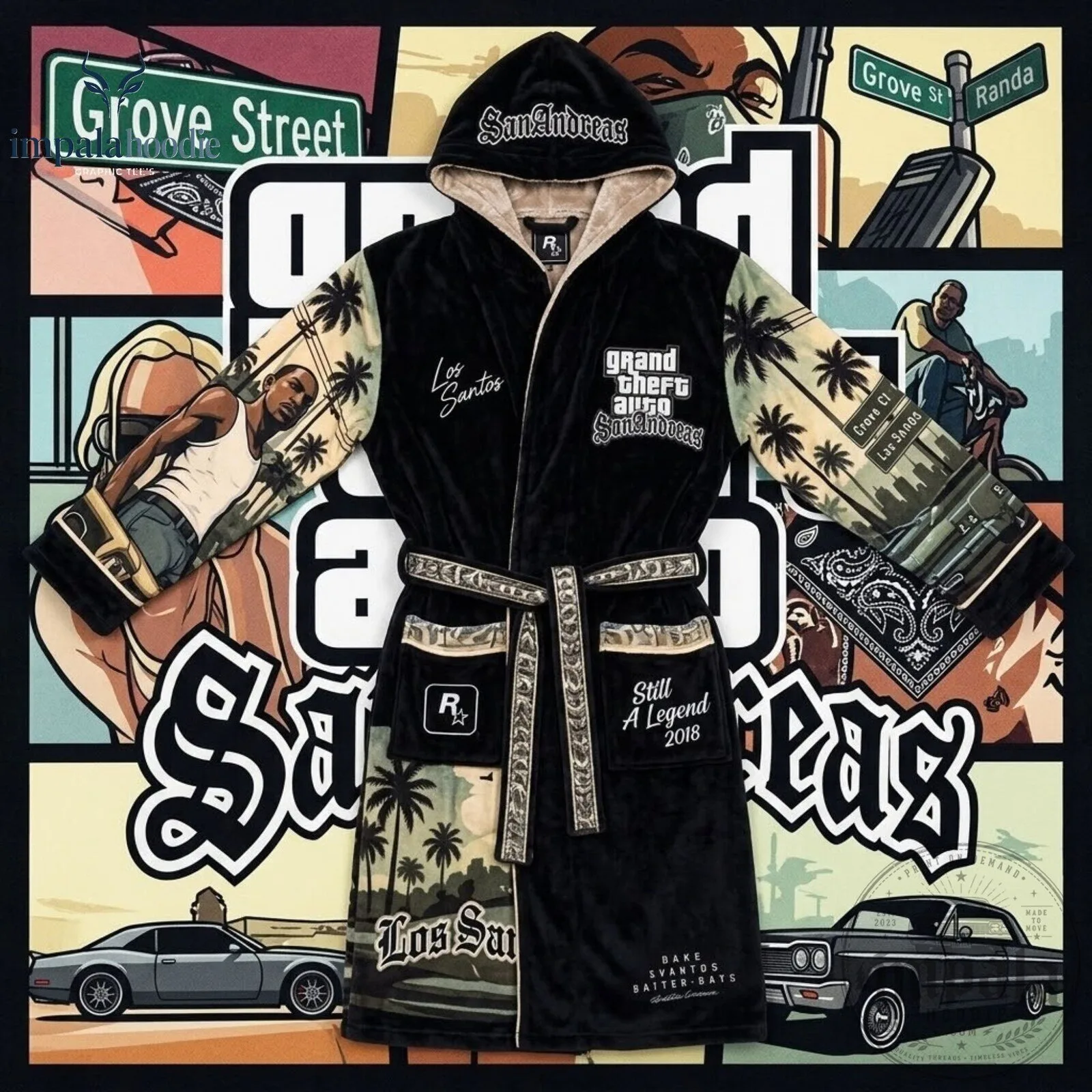 GTA San Andreas Los Santos Hooded Bathrobe 5 GTA San Andreas Los Santos Hooded Bathrobe