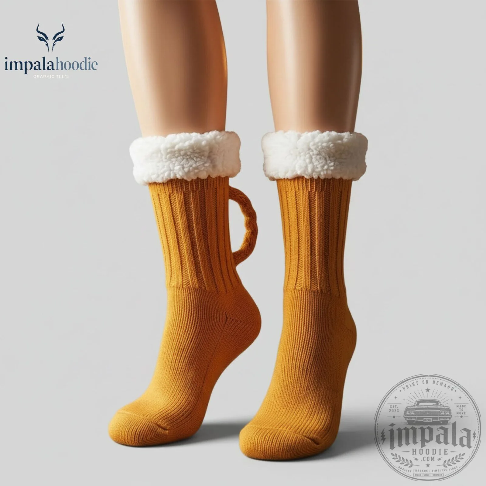 Beer Mug Knit Socks With Sherpa Cuffs Funny Beer Lover Novelty Socks 10 Beer Mug Knit Socks With Sherpa Cuffs Funny Beer Lover Novelty Socks