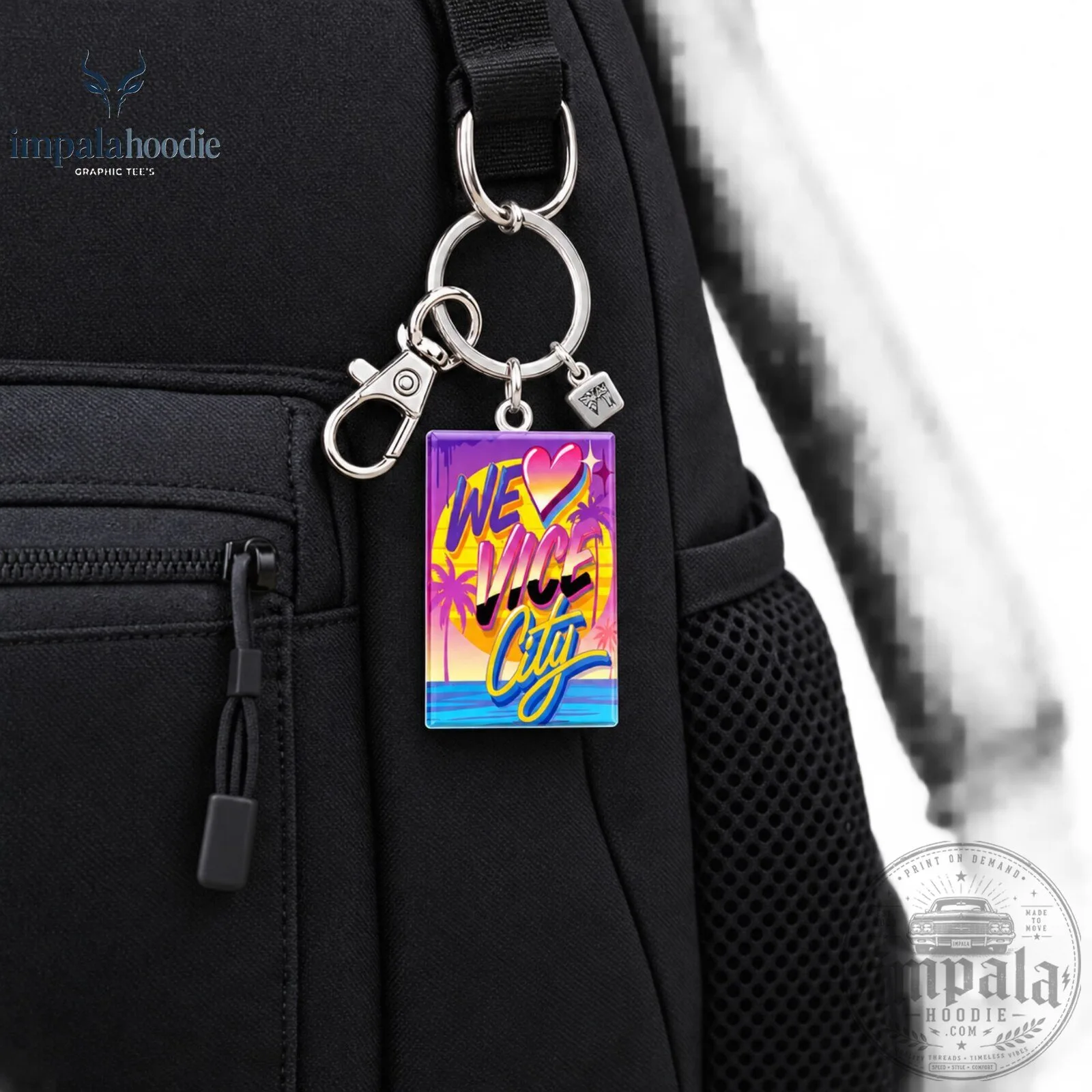 Grand Theft Auto VI GTA 6 We Heart Vice City Keychain 10 Grand Theft Auto VI GTA 6 We Heart Vice City Keychain