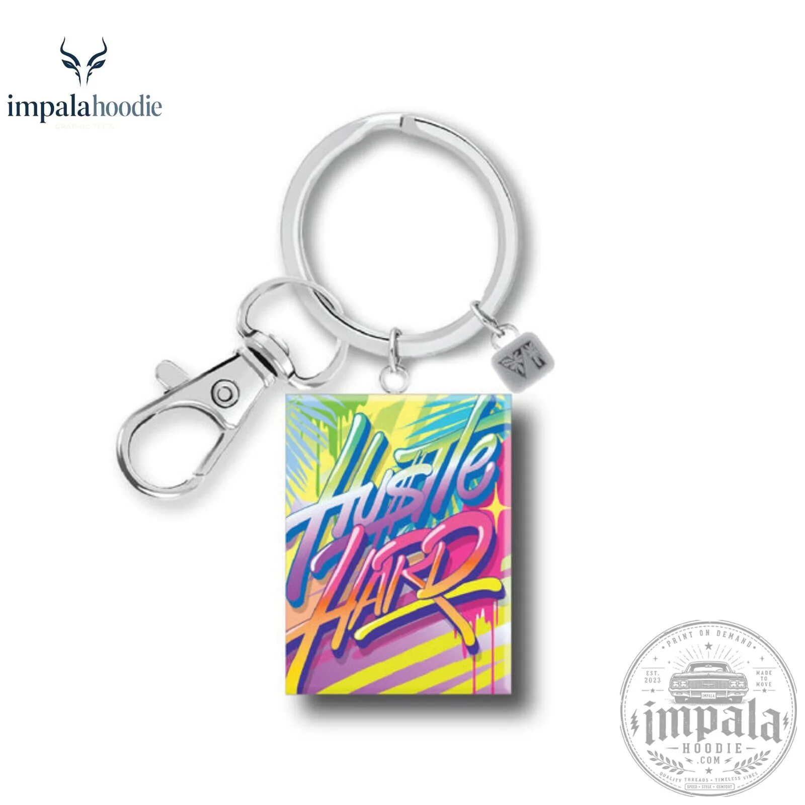 Grand Theft Auto VI GTA 6 Hustle Hard Keychain 11 Grand Theft Auto VI GTA 6 Hustle Hard Keychain