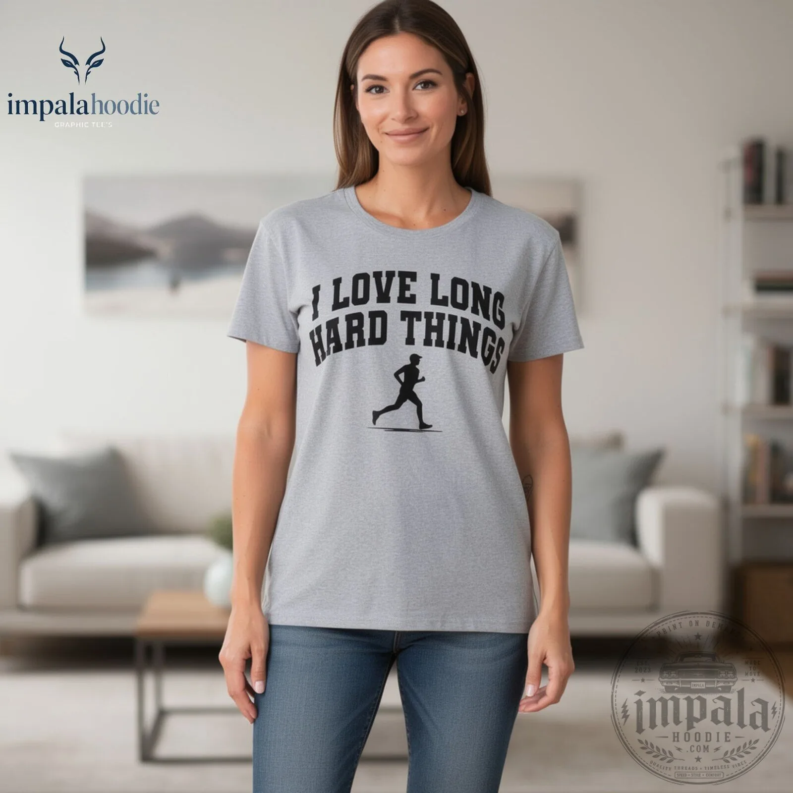 I Love Long Hard Things Funny Gray T-Shirt 11 I Love Long Hard Things Funny Gray T-Shirt