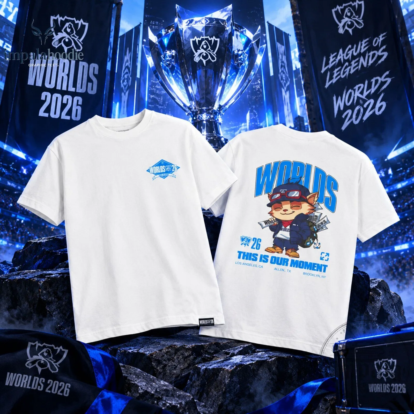 League Of Legends Worlds 2026 Merch White T-Shirt