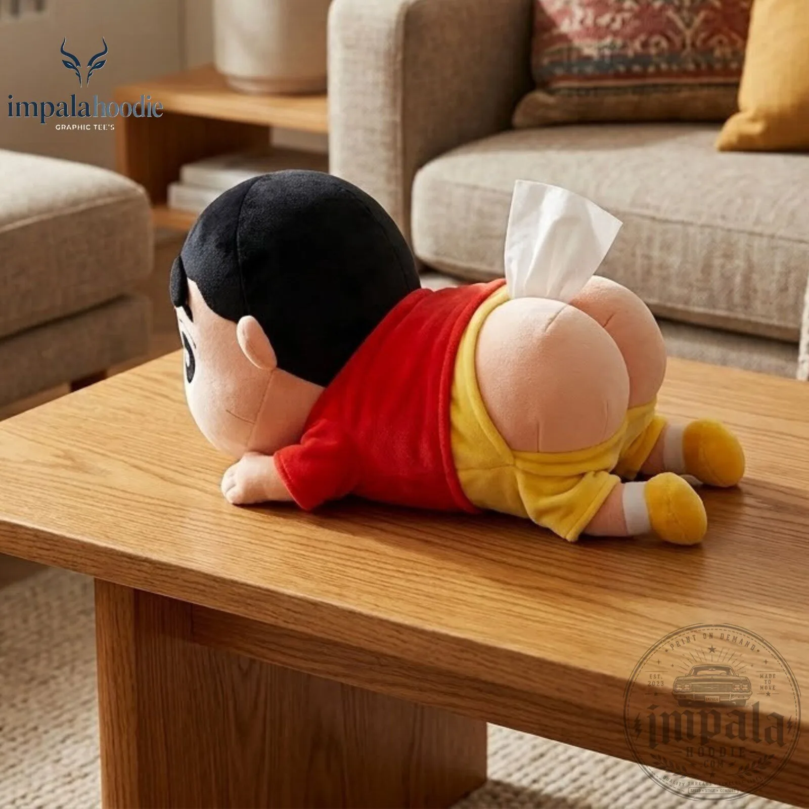 Funny Crayon Shin-Chan Butt Tissue Box