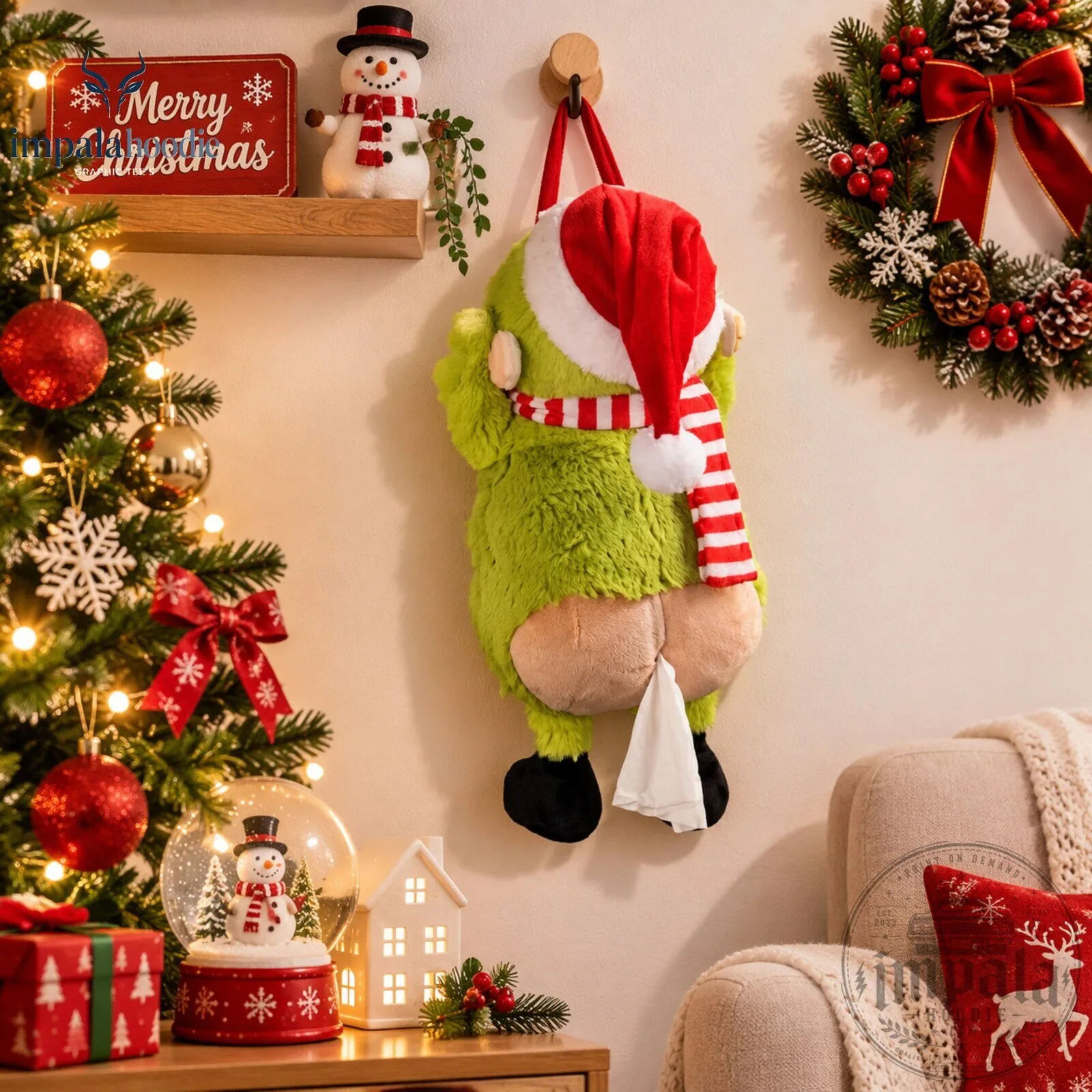 The Grinch Christmas Plush Tissue Box Holder 10 The Grinch Christmas Plush Tissue Box Holder
