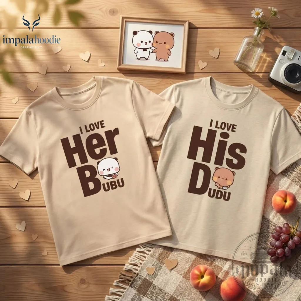 I Love Her Bubu And I Love His Bubu Funny Matching T-Shirt For Couples I Love Her Bubu And I Love His Bubu Funny Matching T-Shirt For Couples