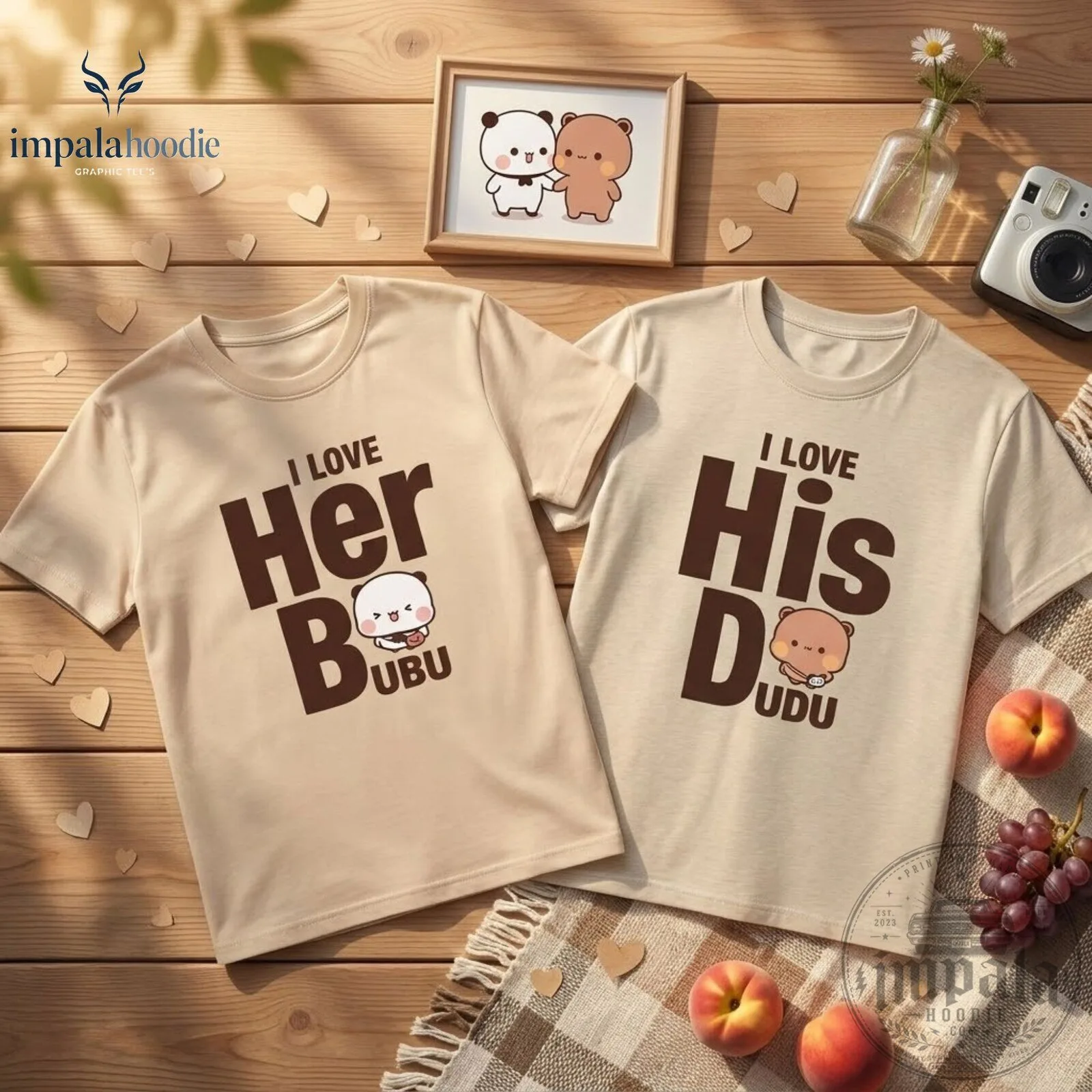 I Love Her Bubu And I Love His Bubu Funny Matching T-Shirt For Couples