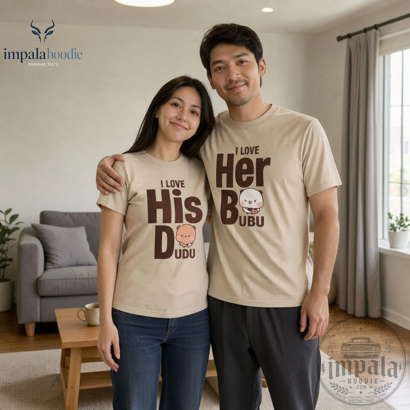 I Love Her Bubu And I Love His Bubu Funny Matching T-Shirt For Couples 9 I Love Her Bubu And I Love His Bubu Funny Matching T-Shirt For Couples