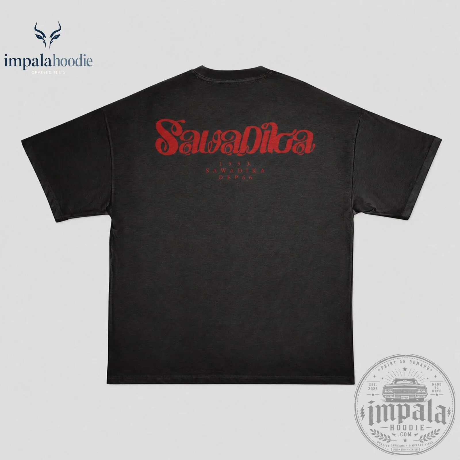 Lisa PRESS PLAY Hello Sawadika Black T-Shirt 10 Lisa PRESS PLAY Hello Sawadika Black T-Shirt