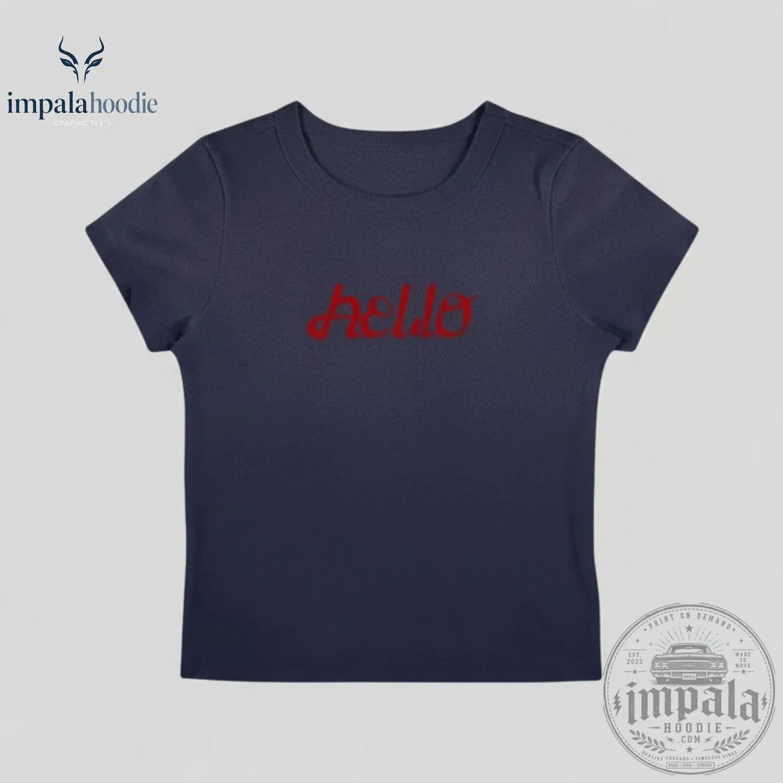 Lisa PRESS PLAY Hello Sawadika Indigo Baby Tee 9 Lisa PRESS PLAY Hello Sawadika Indigo Baby Tee