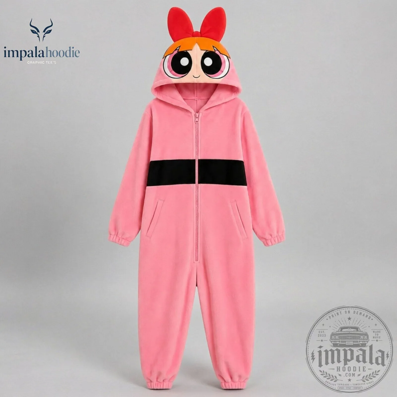 The Powerpuff Girls Cute Hooded Jumpsuit 9 The Powerpuff Girls Cute Hooded Jumpsuit