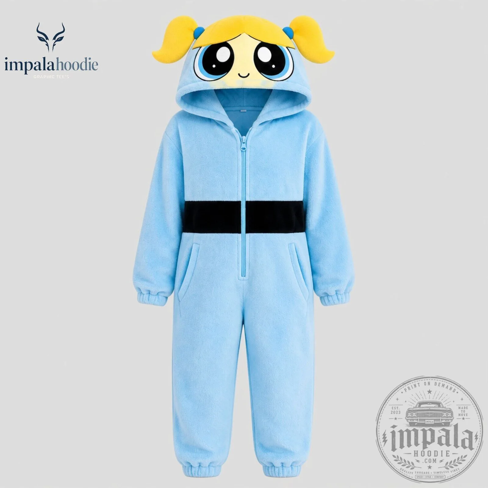 The Powerpuff Girls Cute Hooded Jumpsuit 10 The Powerpuff Girls Cute Hooded Jumpsuit