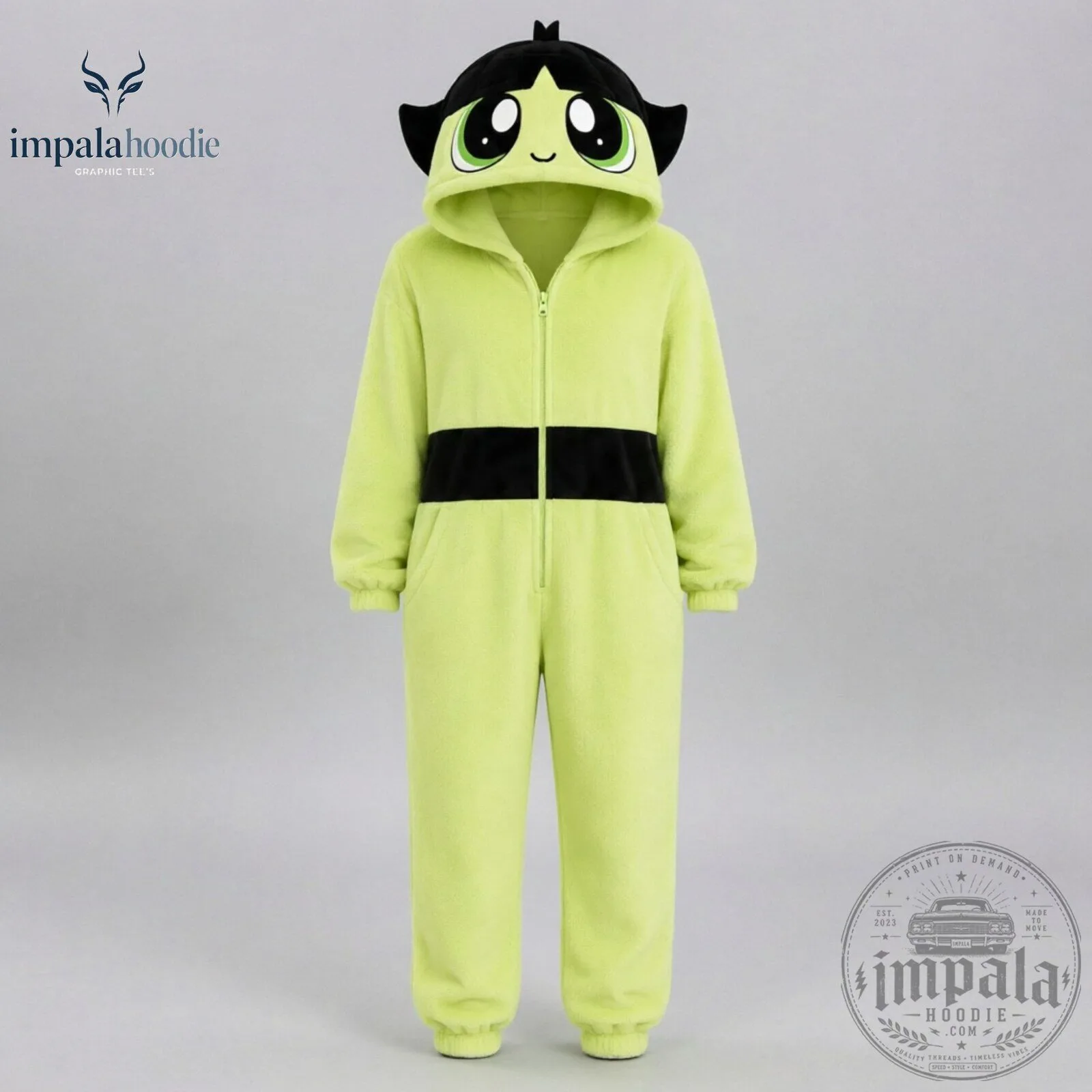 The Powerpuff Girls Cute Hooded Jumpsuit 11 The Powerpuff Girls Cute Hooded Jumpsuit