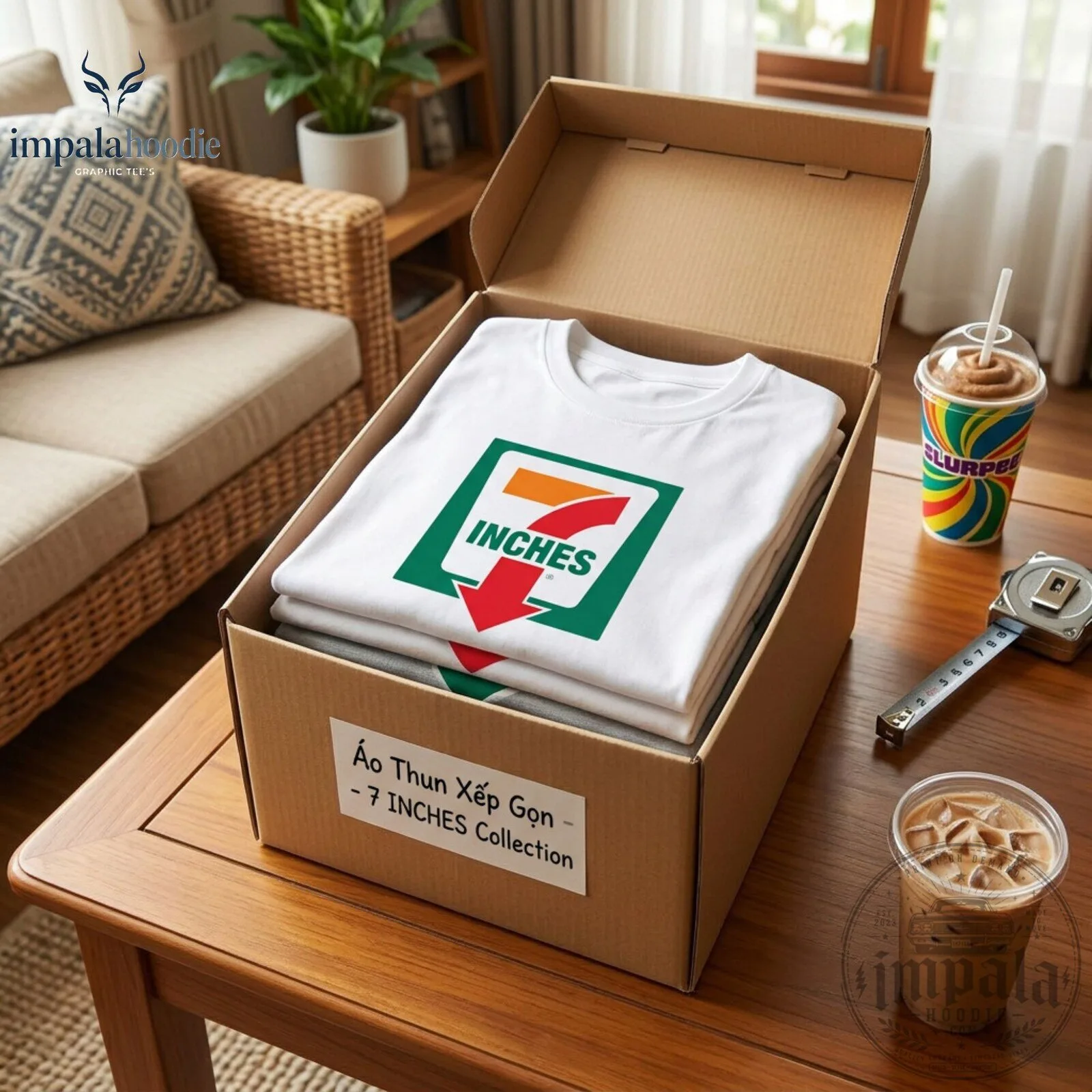 7 Inches Funny 7-Eleven Parody Logo T-Shirt 10 7 Inches Funny 7-Eleven Parody Logo T-Shirt