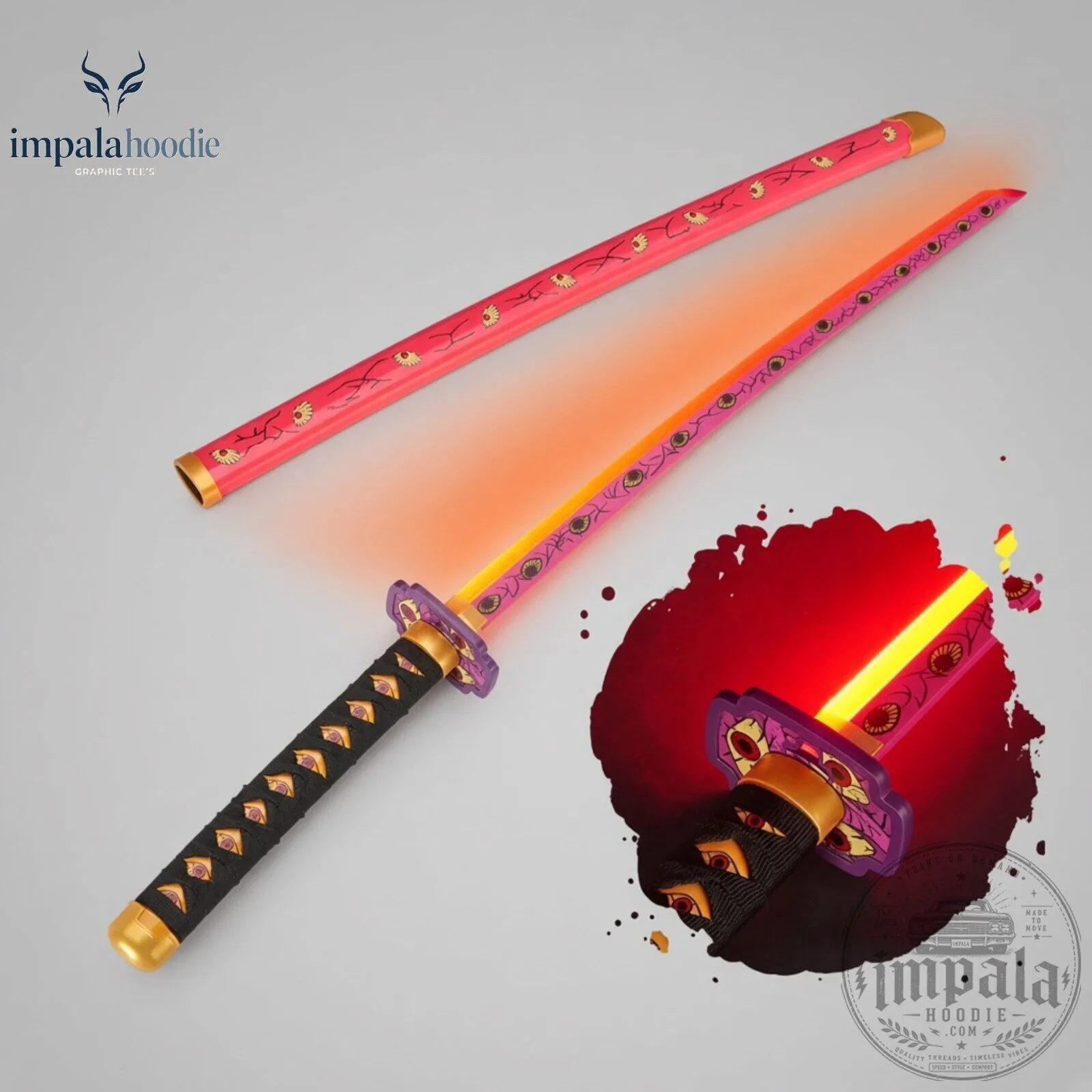 Kimetsu No Yaiba Kokushibo Glowing LED Light Katana 10 Kimetsu No Yaiba Kokushibo Glowing LED Light Katana