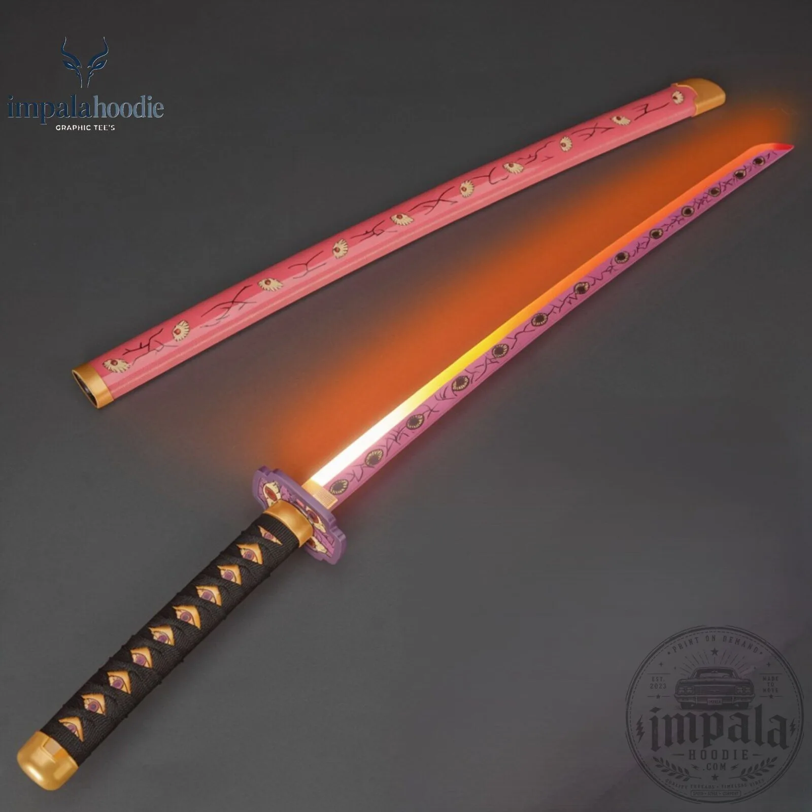 Kimetsu No Yaiba Kokushibo Glowing LED Light Katana 11 Kimetsu No Yaiba Kokushibo Glowing LED Light Katana