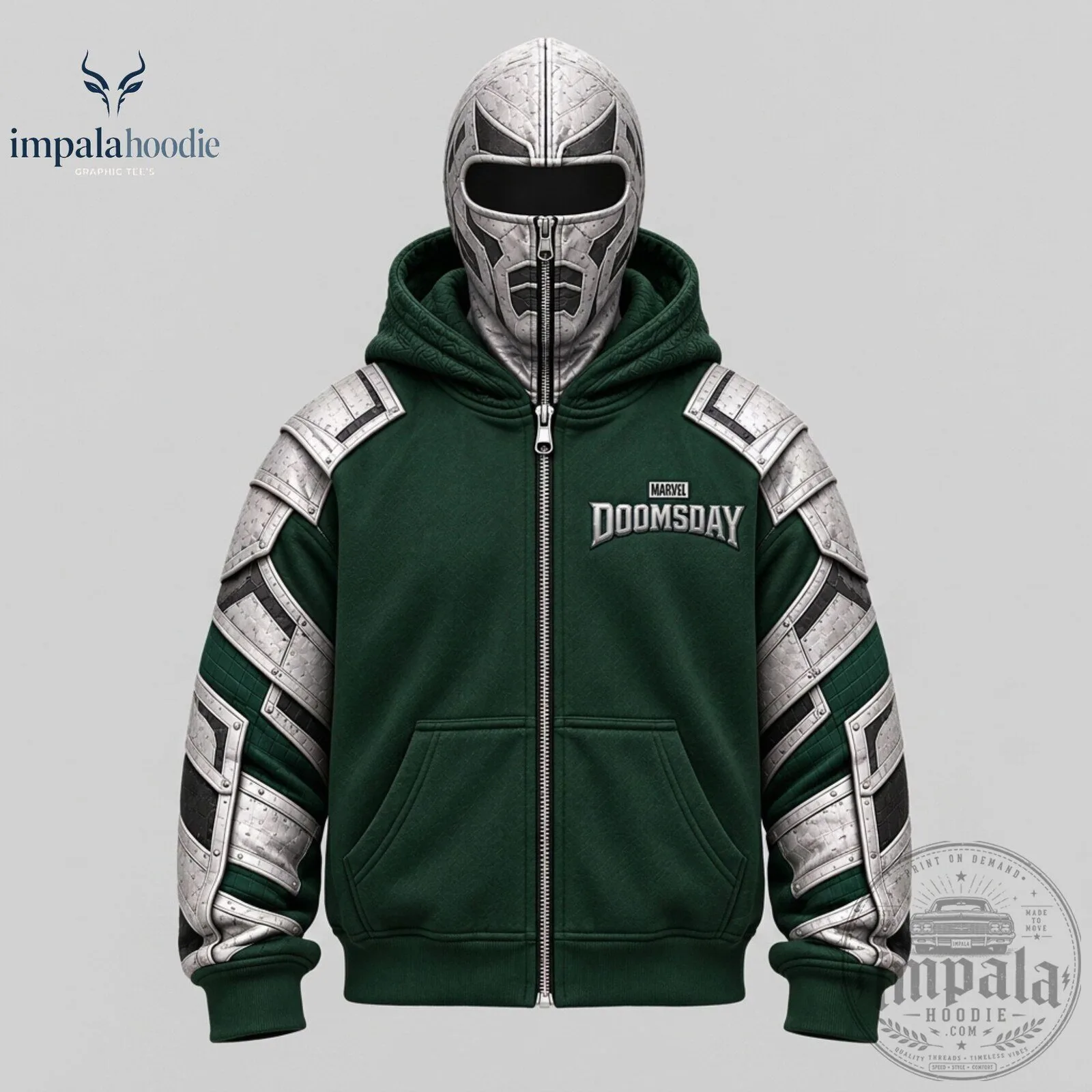 Marvel Doomsday Doctor Doom Zip Up Hoodie With Face Cover 9 Marvel Doomsday Doctor Doom Zip Up Hoodie With Face Cover